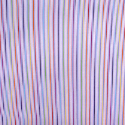 100% Cotton Deadstock Cotton Fabric - Multi Coloured Stripe
