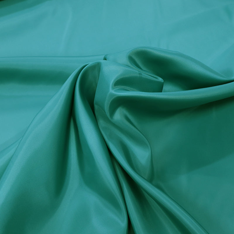 Dressmaking Anti Static Polyester Lining Fabric - Bright Sea Green