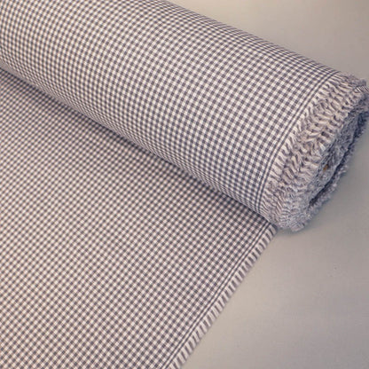 Dressmaking Cotton - Mini Gingham - Grey