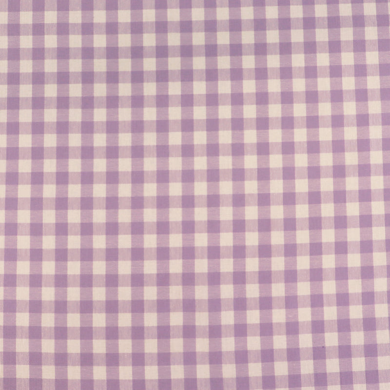 Dressmaking Cotton 9mm Gingham - Wide Width - Lavender