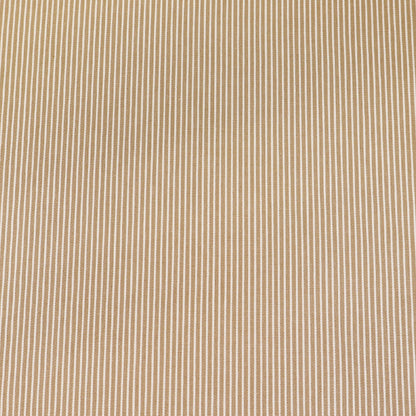 100% Cotton Striped Denim Fabric - Beige and White
