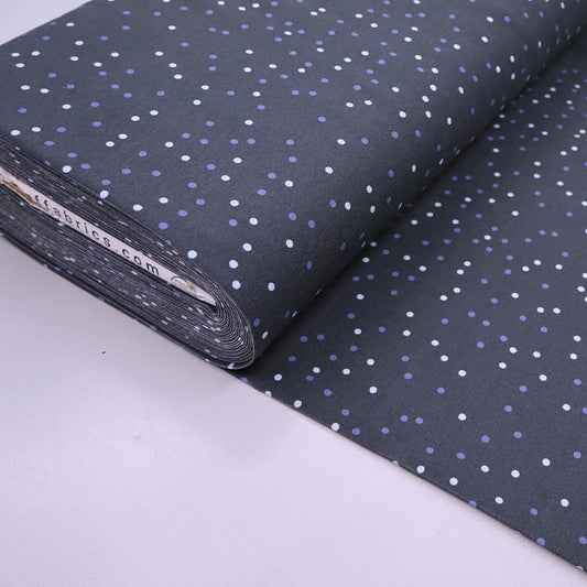 95% Cotton 5% Elastane Grey Spotty Jersey Fabric