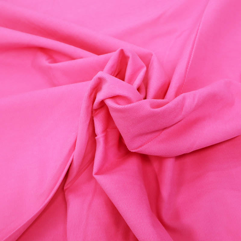 100% Cotton Needlecord Fabric - Bubblegum Pink