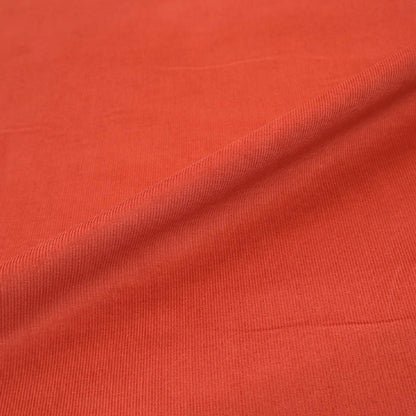 100% Cotton Needlecord Fabric - Burnt Orange