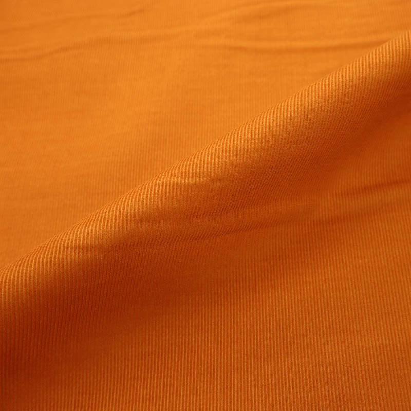 100% Cotton Needlecord Fabric - Pumpkin Orange