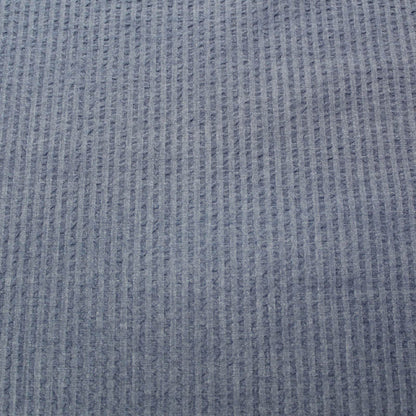 Blue Grey 100% cotton Seersucker Fabric