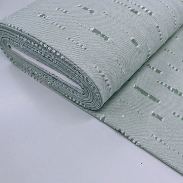 80% Cotton 20% Polyester Pale Green Distressed Denim Fabric
