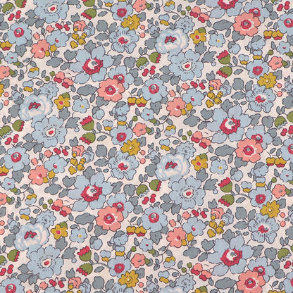 Dressmaking Floral Cotton Lawn - Petal - Grey