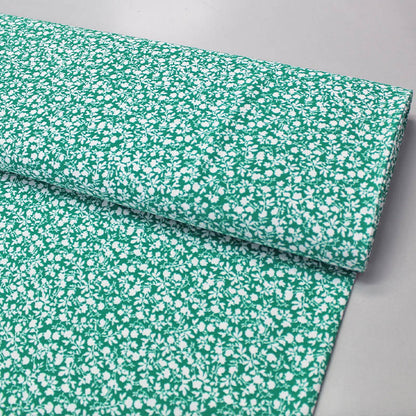 100% Polyester Green Floral Drape Fabric