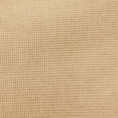 70% Linen and 30% Cotton Mix Waffle Fabric - Natural