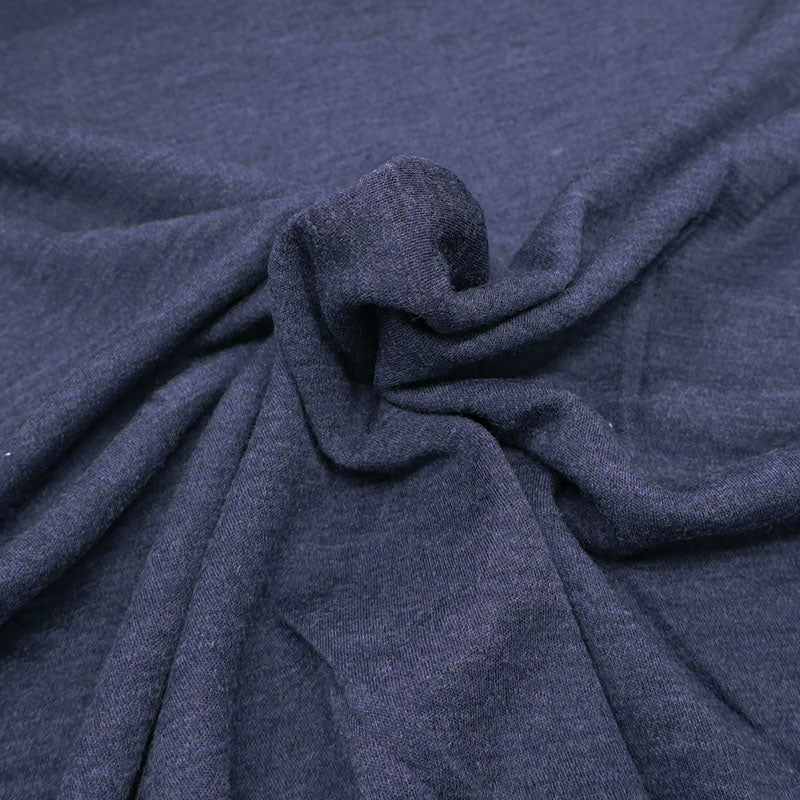 100% Australian Merino Wool Merino Wool Knit Dressmaking Fabric - Dark Blue