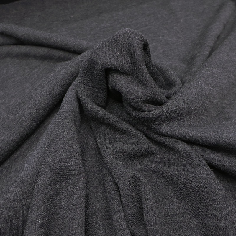 Dressmaking Merino Wool Knit - Charcoal
