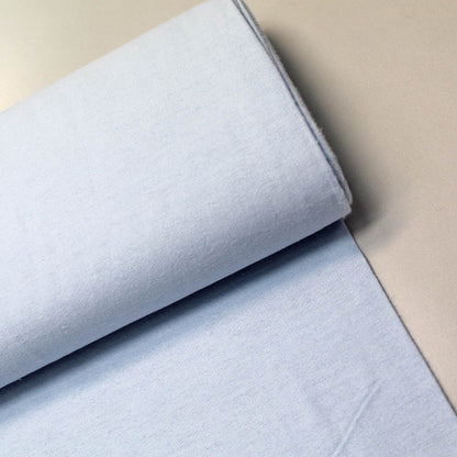 100% Cotton  Plain Pale Blue Brushed Cotton Fabric