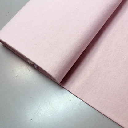 100% Cotton   Plain Pale Pink Brushed Cotton Fabric