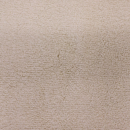 100% Polyester Sherpa Fleece Fabric - Cream