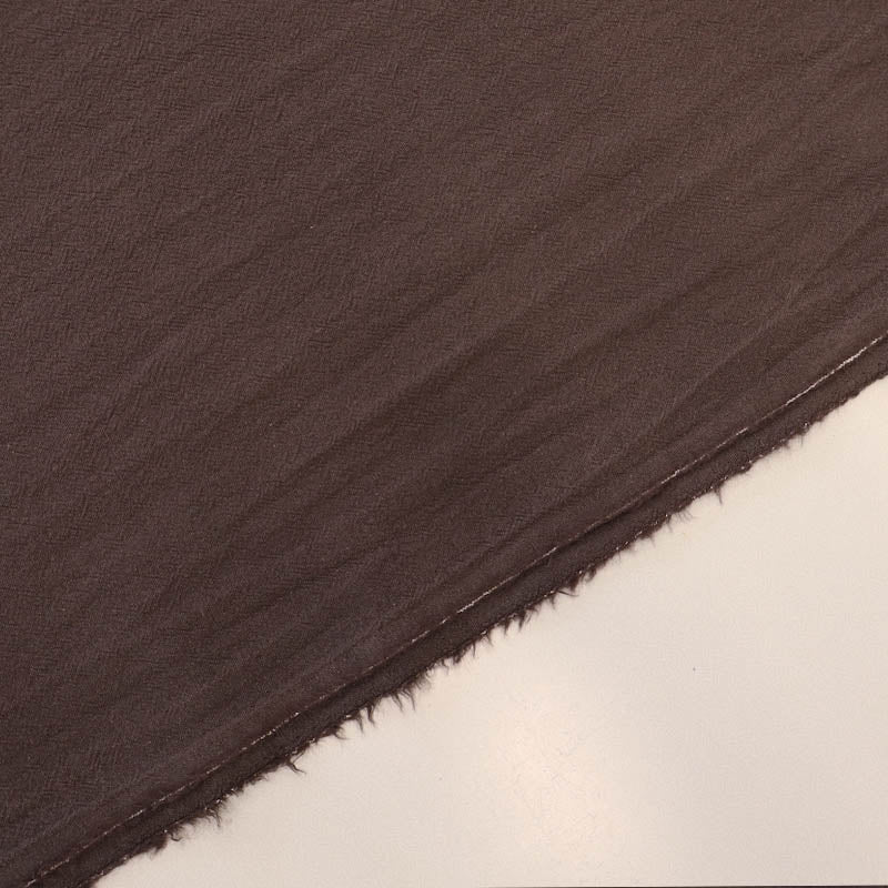 100% Cotton Chocolate Brown Stonewashed Cotton Fabric