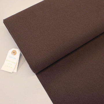 100% Cotton Chocolate Brown Stonewashed Cotton Fabric