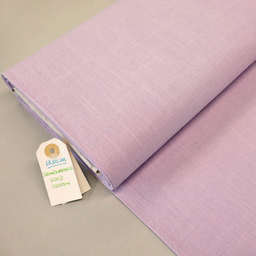 100% Cotton Lilac Stonewashed Cotton Fabric