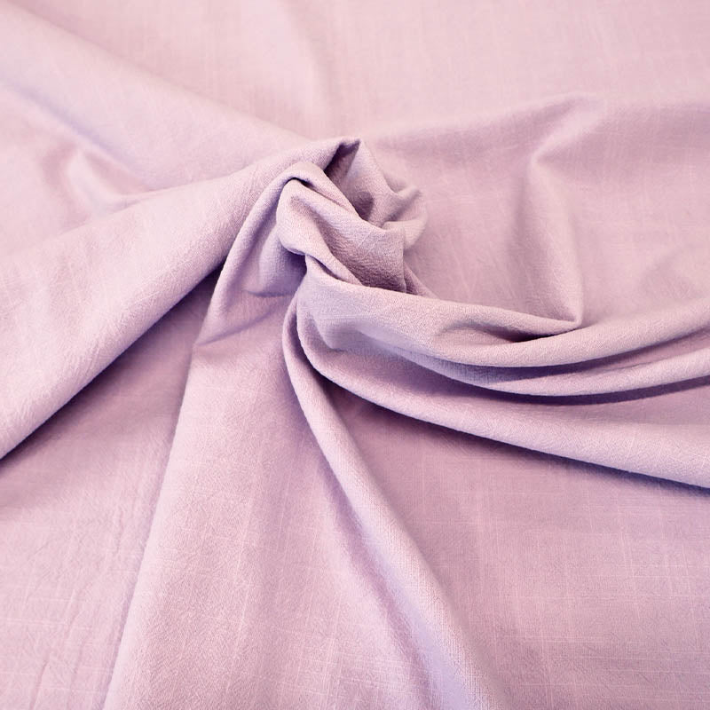 100% Cotton Lilac Stonewashed Cotton Fabric