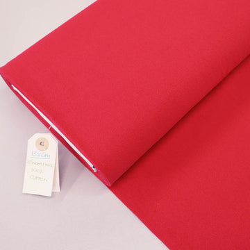 100% Cotton Red Stonewashed Cotton Fabric