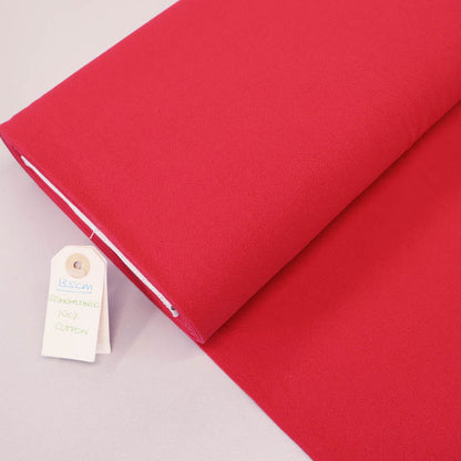 Dressmaking Stonewashed Cotton - Tomato Red