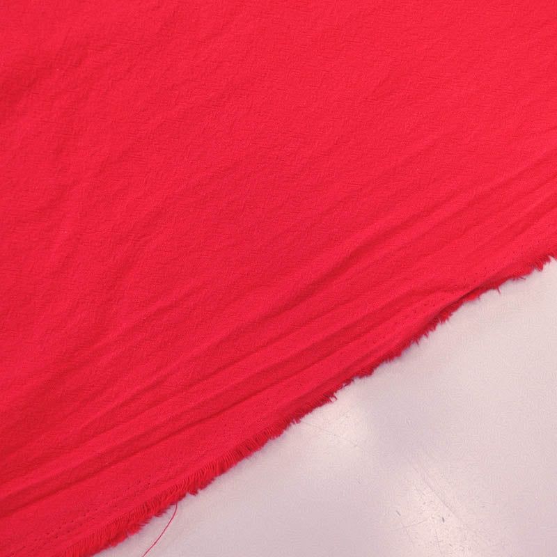 100% Cotton Red Stonewashed Cotton Fabric