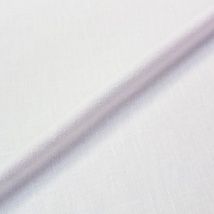 100% Linen  Bright White Stonewashed Linen Fabric