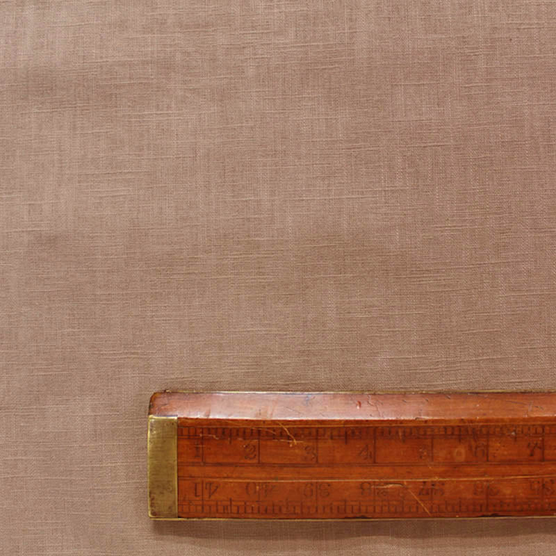 Pale Brown Linen Fabric 75% linen 25% cotton