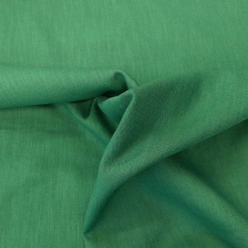 75% Linen 25% Cotton Bright Green Linen Handle Fabric