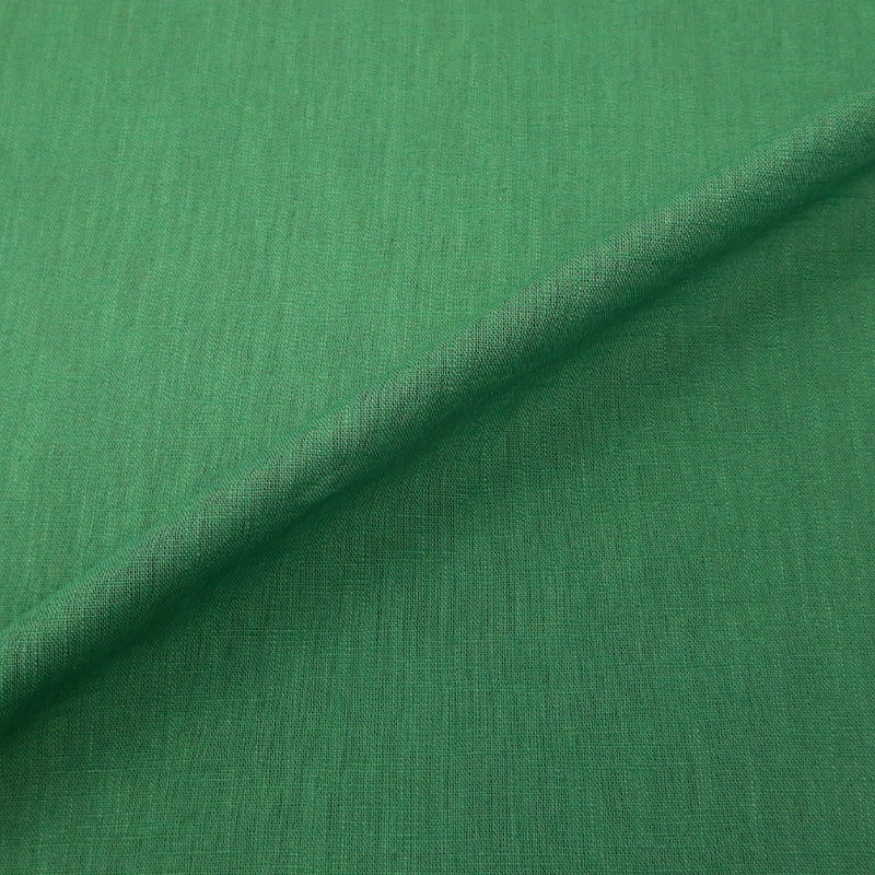 75% Linen 25% Cotton Bright Green Linen Handle Fabric