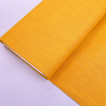 Washed Linen Rich Dressmaking Fabric - Ochre