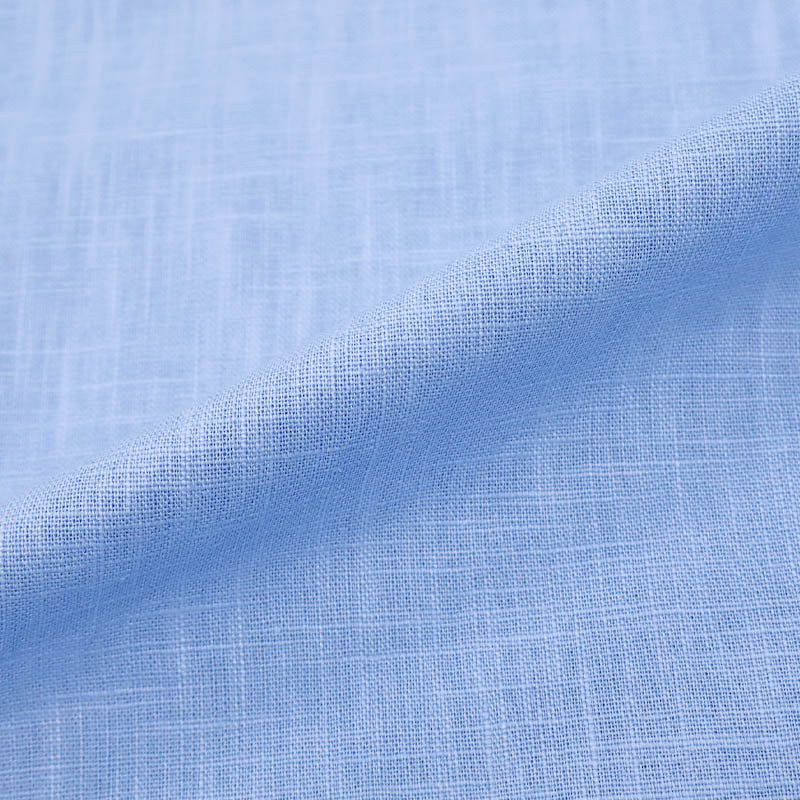 75% Cotton 25% Linen Sky Blue Linen Blend Fabric