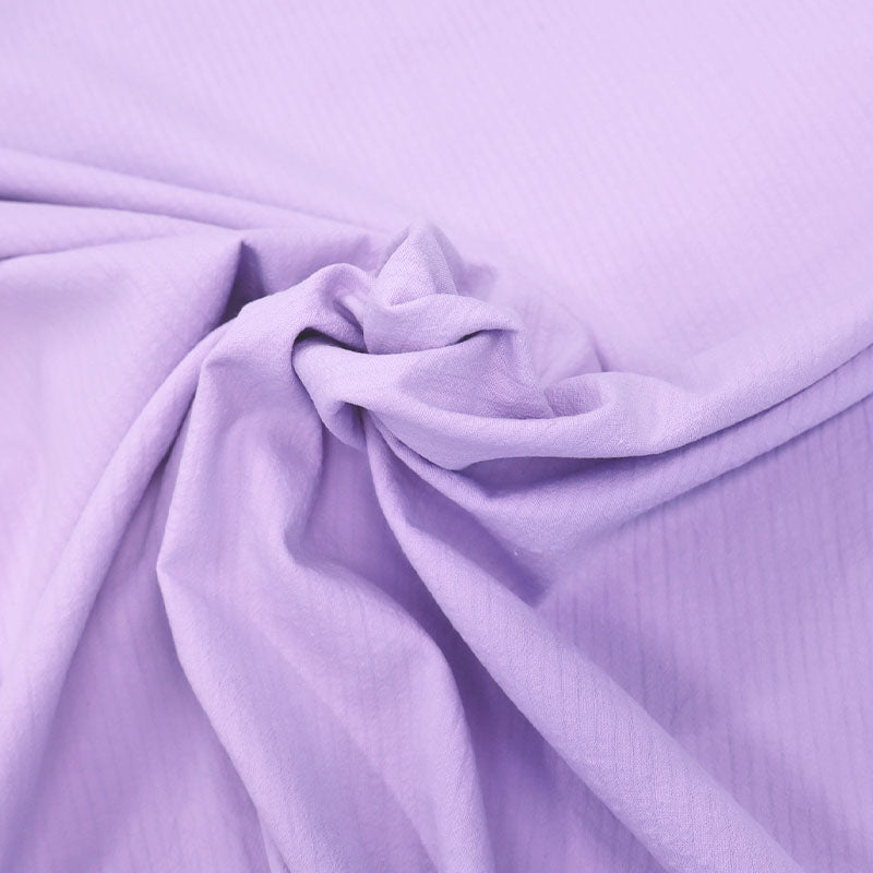 100% Cotton Lilac Cotton Seersucker Fabric