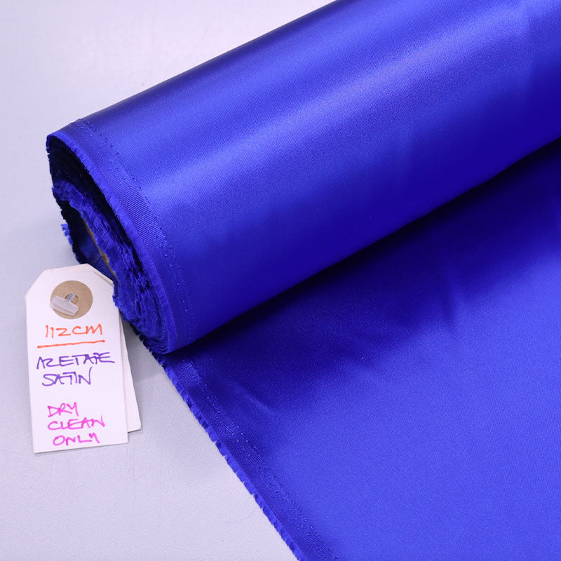 Dressmaking Satin - Royal Blue