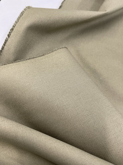 100% Cotton Gabardine - Light Khaki Green