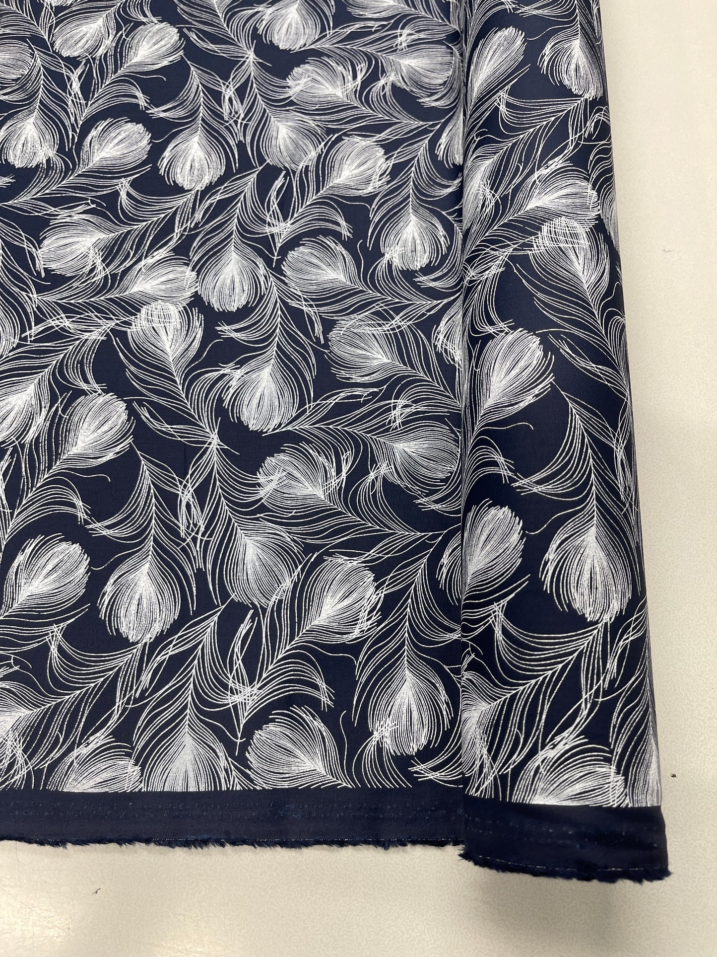 Floral Cotton Poplin - Layla - Navy