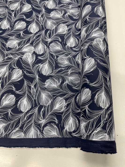 Floral Cotton Poplin - Layla - Navy