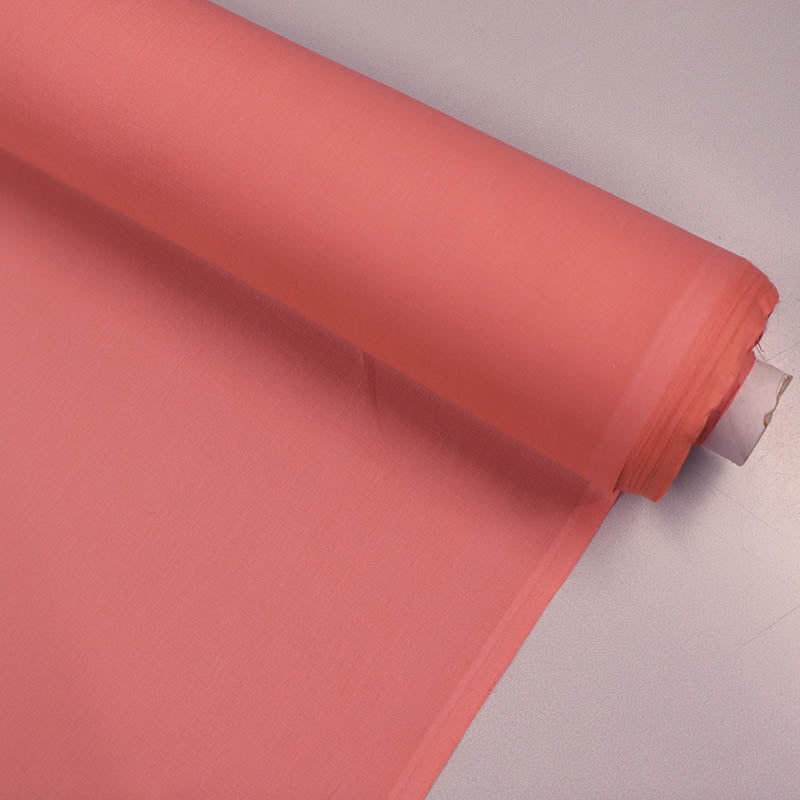 100% Cotton Voile Dressmaking Fabric - Coral Pink