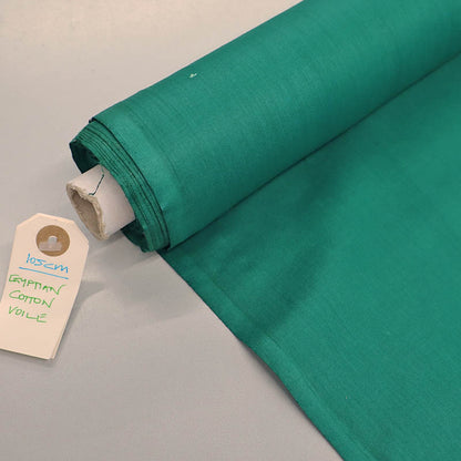 Egyptian Cotton Voile - Emerald Green