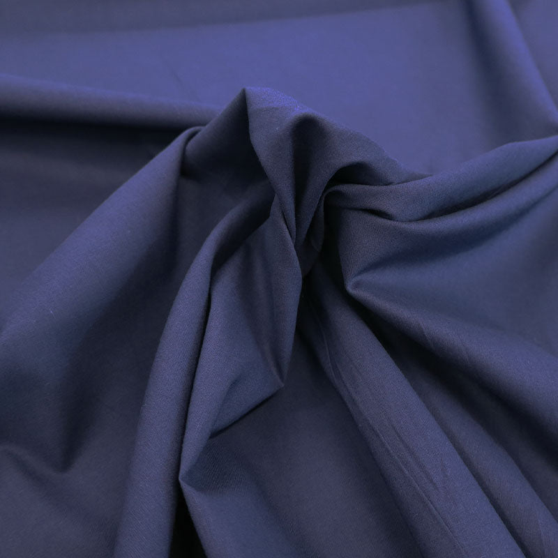 100% Cotton Egyptian Cotton Voile Fabric - Navy Blue