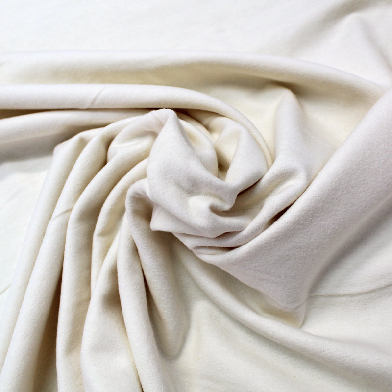 100% Cotton   Cream Brushed Cotton Sheeting Fabric