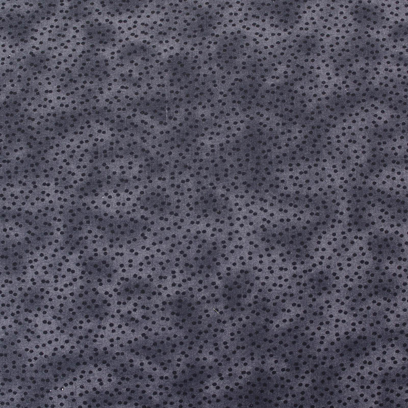Charcoal Grey Spot Print Wide width Cotton Fabric