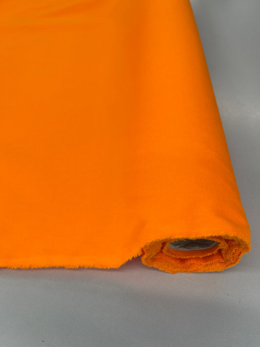 Polyester Cotton Twill - Neon Orange