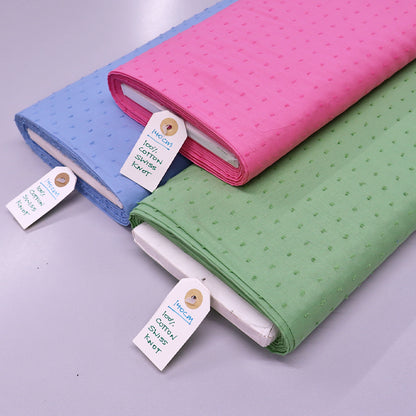 130CM REMNANT Cotton Swiss Knot - Bubblegum Pink