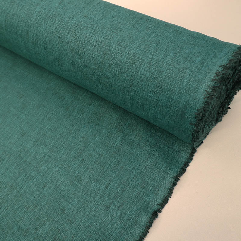 54% BCI Cotton 46% Polyester Plain Furnishing Fabric - Dark Green