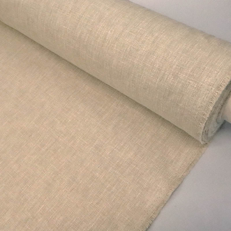54% BCI Cotton 46% Polyester Plain Furnishing Cotton and Polyester Fabric - Beige