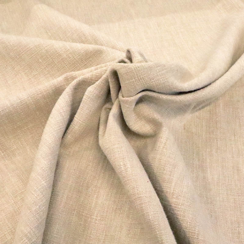 54% BCI Cotton 46% Polyester Plain Furnishing Cotton and Polyester Fabric - Beige