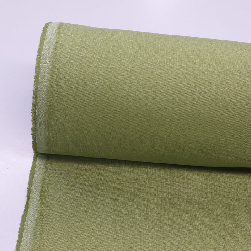 100% Cotton Brushed Cotton Panama Fabric - Moss Green