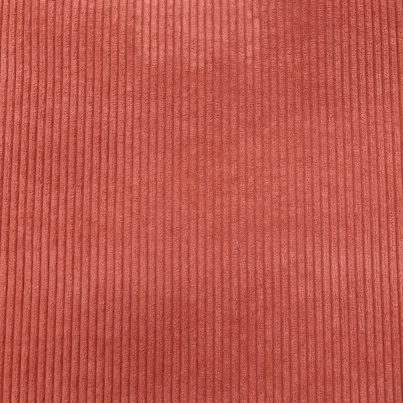100% Polyester Furnishing Corduroy Fabric - Burnt Orange