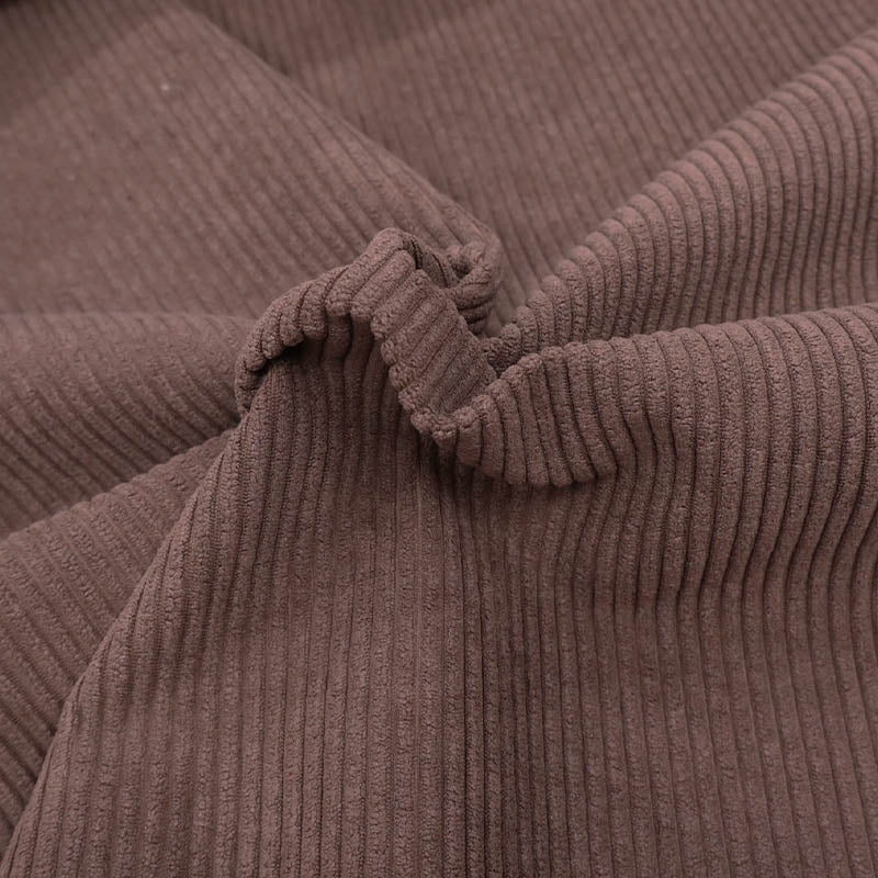 100% Polyester Brown Furnishing Corduroy Fabric